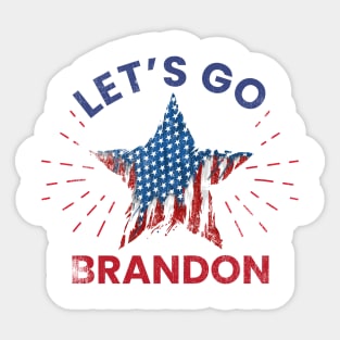 Lets go brandon - america star Sticker